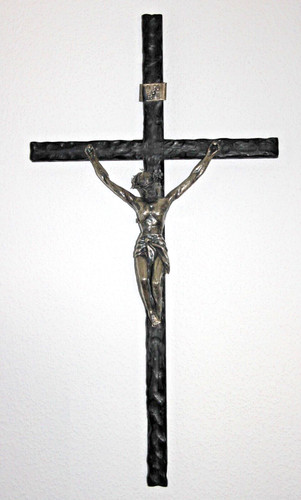Großes holzkreuz mit - holzkreuz,