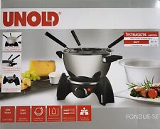 Fondue Set UNOLD 48615 mit Kochplattenfunktion für bis zu 6 Personen, B-Ware