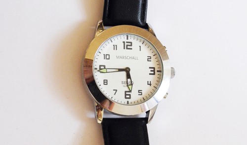 Sprechende herren armbanduhr - sprechende, herren-armbanduhr