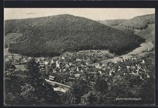 Ansichtskarte Unterreichenbach, Panorama mit Bahnhof 1913 
