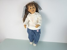 Künstlerpuppe Sammler Brigitte Leman Vinyl Puppe 63 cm. Top Zustand.   