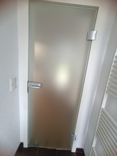 Glastür Zimmertür mit Beschlägen und Griff 197,5x70,5cm