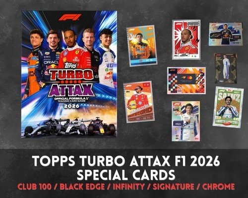 Topps turbo attax - attax, f1