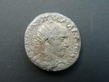 Silber Tetradrachme Macrinus 217-18 Karrhae Bz. Halbmond +Stern 12,8g Prieur 833