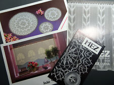 INTERMEZZO gehäkelte Filetspitze Gardinen Deckchen 4er Konvolut vintage  #6