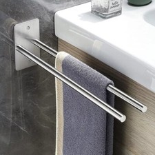 Edelstahl Zweiarmig Handtuchhalter Doppel Handtuchstange 2 Armig 40cm Bad Wand