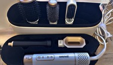 Omnial |Omniair Pro| 5in1 Haarstyler, Stylingset mit 5 Aufsätzen Weiß / Gold