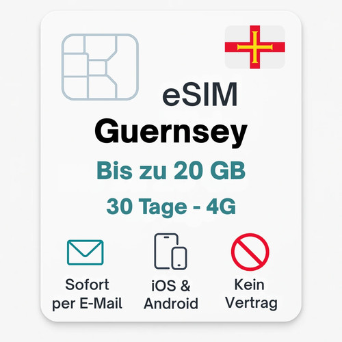 Guernsey esim datentarif - guernsey,