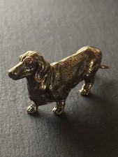 Dackel Figur aus Messing