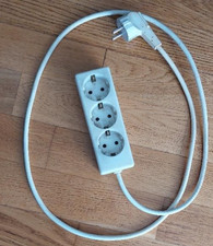 3-fach Steckdosenleiste weiss - 150 cm Kabellänge