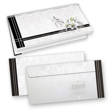 25 Trauerkarten hochwertige