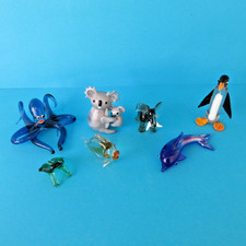 Glasfiguren 7 Stk  Handarbeit