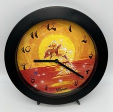 Diddl Meer Delfin Delphin Wanduhr Rund Vintage Uhr Kinderuhr Kinderzimmer 25cm