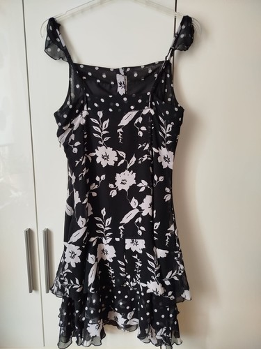 Sommerkleid schwarz weiß - sommerkleid, schwarz/weiß