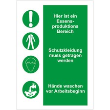Schild Sicherheit - Warnung -