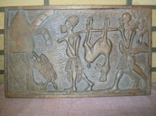 3D Afrikanisches HolzBild