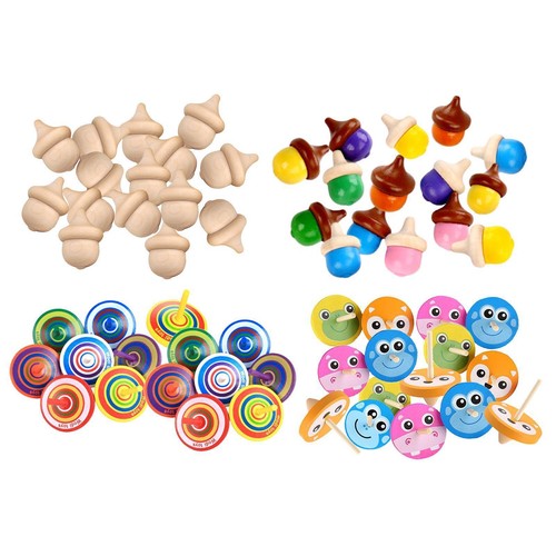 15x hölzerner kreisel - hölzerner,