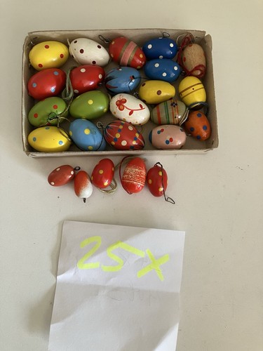 Ostereier punkte holzeier - 25,