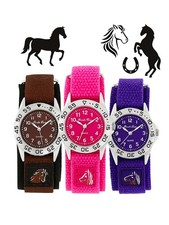 Mädchen Armbanduhr Pferd