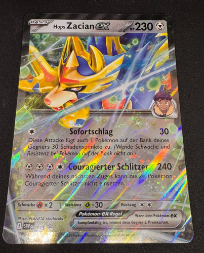 Pokemon karte hops zacian - pokemon, ex