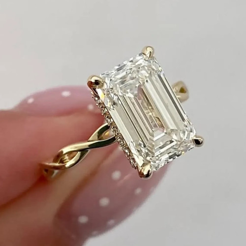 Smaragdschliff diamant - 4,70,
