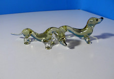 2 schöne vintage * Glas Hunde