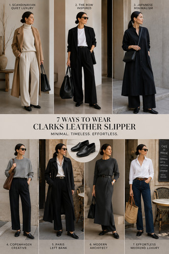 Clarks leder slipper - clarks, 41