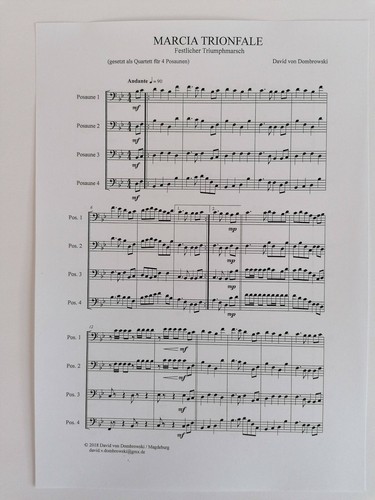 Musiknoten marcia trionfale - musiknoten,