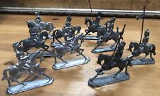 Dachbodenfund Uralte Zinnfiguren 9 Stück Zinn zum Einschmelzen Zinnsoldaten