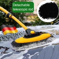 Teleskop Waschbürste 102cm KFZ Autowaschbürste Felgenbürste LKW PKW 90° Drehen