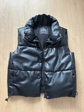 Zara Steppweste aus Kunstleder