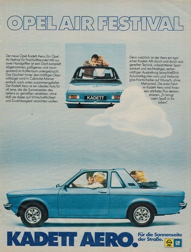 Opel kadett aero reklame - opel, c