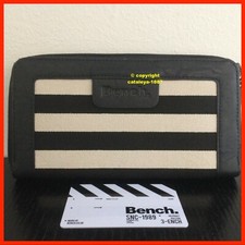 ORIGINAL BENCH GELDBÖRSE BRIEFTASCHE PORTEMONNAIE SCHWARZ GESTREIFT DAMEN WOMAN