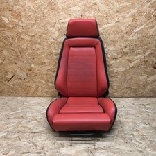 RECARO Idealsitz Leder Rot Schwarz KBA 90008 KBA 90024 für BMW E21 usw Klappsitz