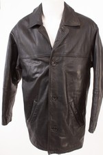 Camel Active Herren Lederjacke Gr. 50 Schwarz Echtleder extra dick schwer