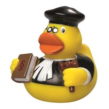 Richter Ente - Berufsente - Quietscheente - Badeente - ca. 8 cm Rechtsanwalt