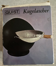 50er Ouist SPUTNIK Kugel Aschenbecher  Serie~ 50er,60er RAR! schwarz, groß, oVP