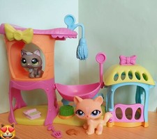 Littlest Pet Shop Kitty 2033 2034 Cat Spielhaus Kätzchen 28308