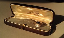 Tie Clip 835 Silver Sapphire