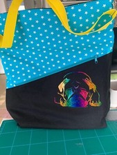 Umhängetasche mit Glitzer-Mops