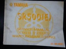 Wartungsanleitung Yamaha SR500 E Ergänzung Reparaturanleitung, ab 1978