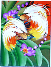 Vögel Gemälde Bali Bild