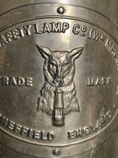 Antike Grubenlampe Messing The