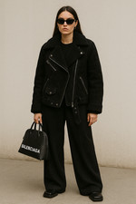 Wildleder Bikerjacke