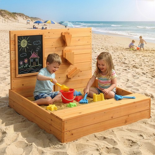 Sandkasten aus holz - aus, sandkiste