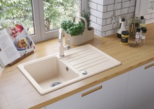 Küchenspüle Granitspüle W760 - ab 45er Unterschrank, 76,5 x 46 cm NEU