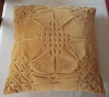 Vintage Nostalgie Shabby Schick Landhaus Couch DekoKissen 40x42 Velur Gelb Neuw.