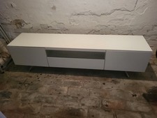 IKEA Lack TV Bank Lowboard HiFi Fernsehtisch Regal Weiß Mit LED Licht