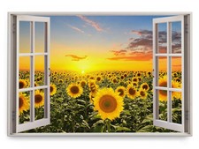 120x80cm Wandbild Fensterbild
