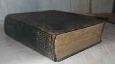 The Holy Bible Old and New Testament 1837 Ganzleder Illust. Orginal alte Bibel 